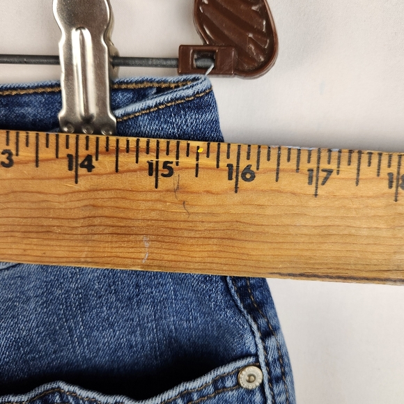 Style & Co. Women's Size 10 Curvy Fit Ankle Embroidered Retro Raw Hem Jeans - Picture 5 of 11